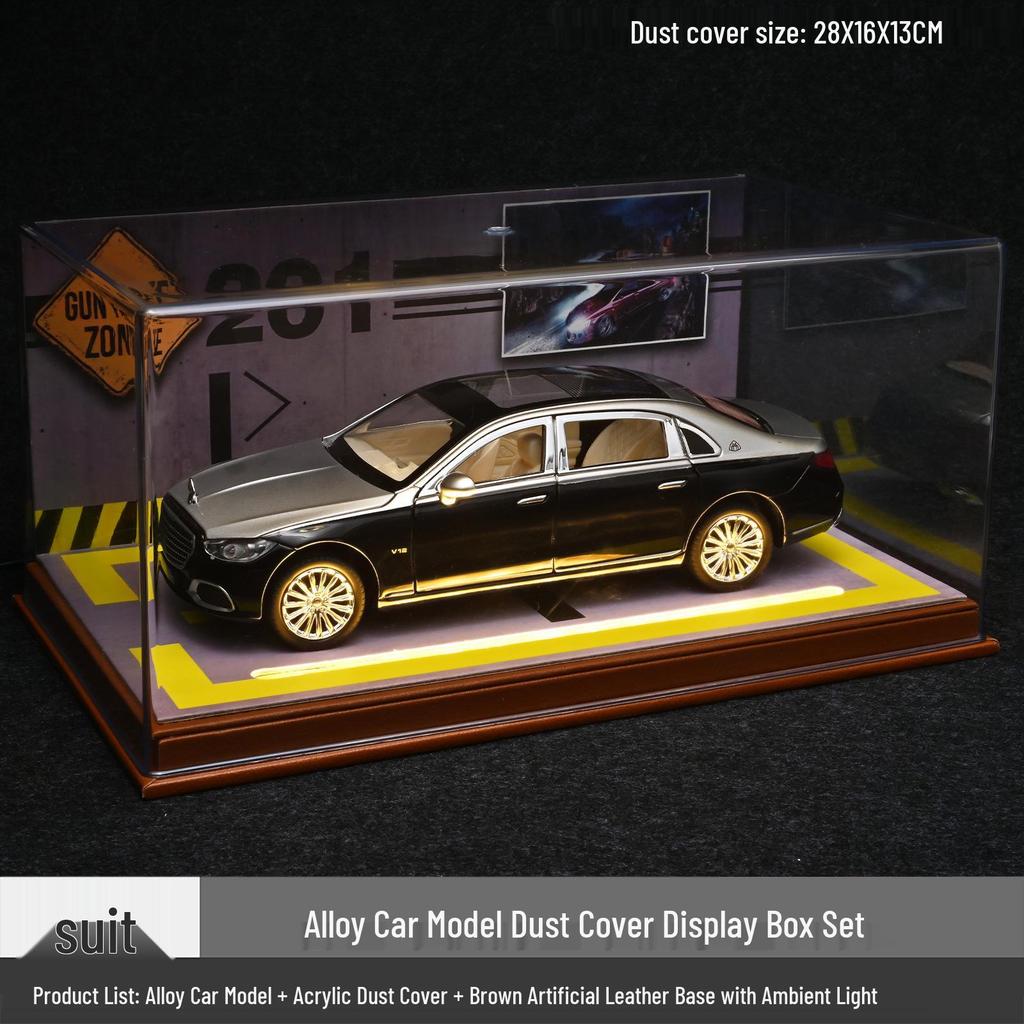 1:24 Maybach S680 Alloy Car Model with Lights - Home Decoration Toy Car