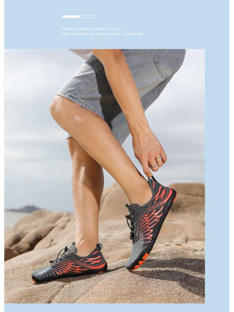 Unisex Spring/Summer Water Shoes - Skin-Friendly & Soft Sole for Swimming, Diving, and Wading