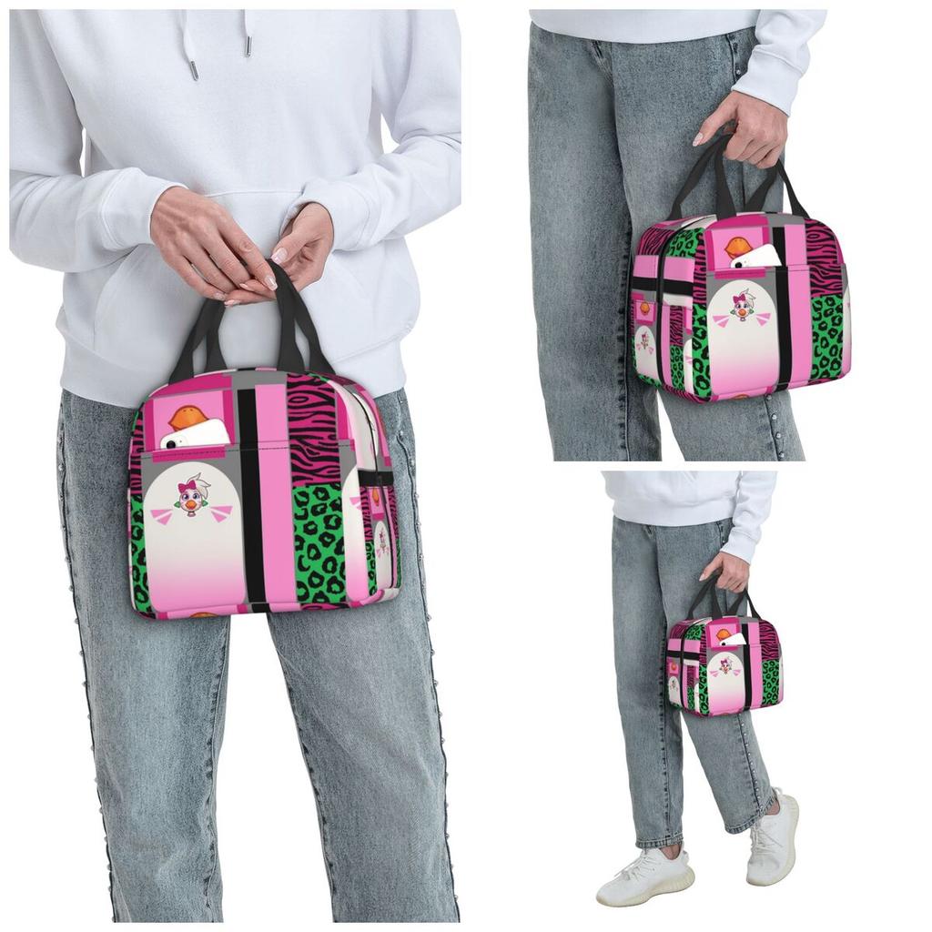 Glamrock Chica Fazbear Entertainment Insulated Lunch Bag for Women Office Cooler Thermal Food Box Tote Lunch Boxes Container