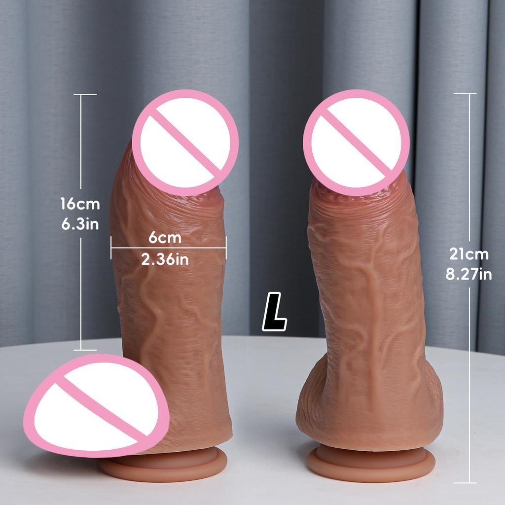 Реалистичная кожа телесного цвета Мягкий Толстый Большой Дилдо Двойной Силиконовый Маленький Пенис Женщина Мужчина Анальная Секс-игрушка Присоска Дик Мастурбаторы Петух
