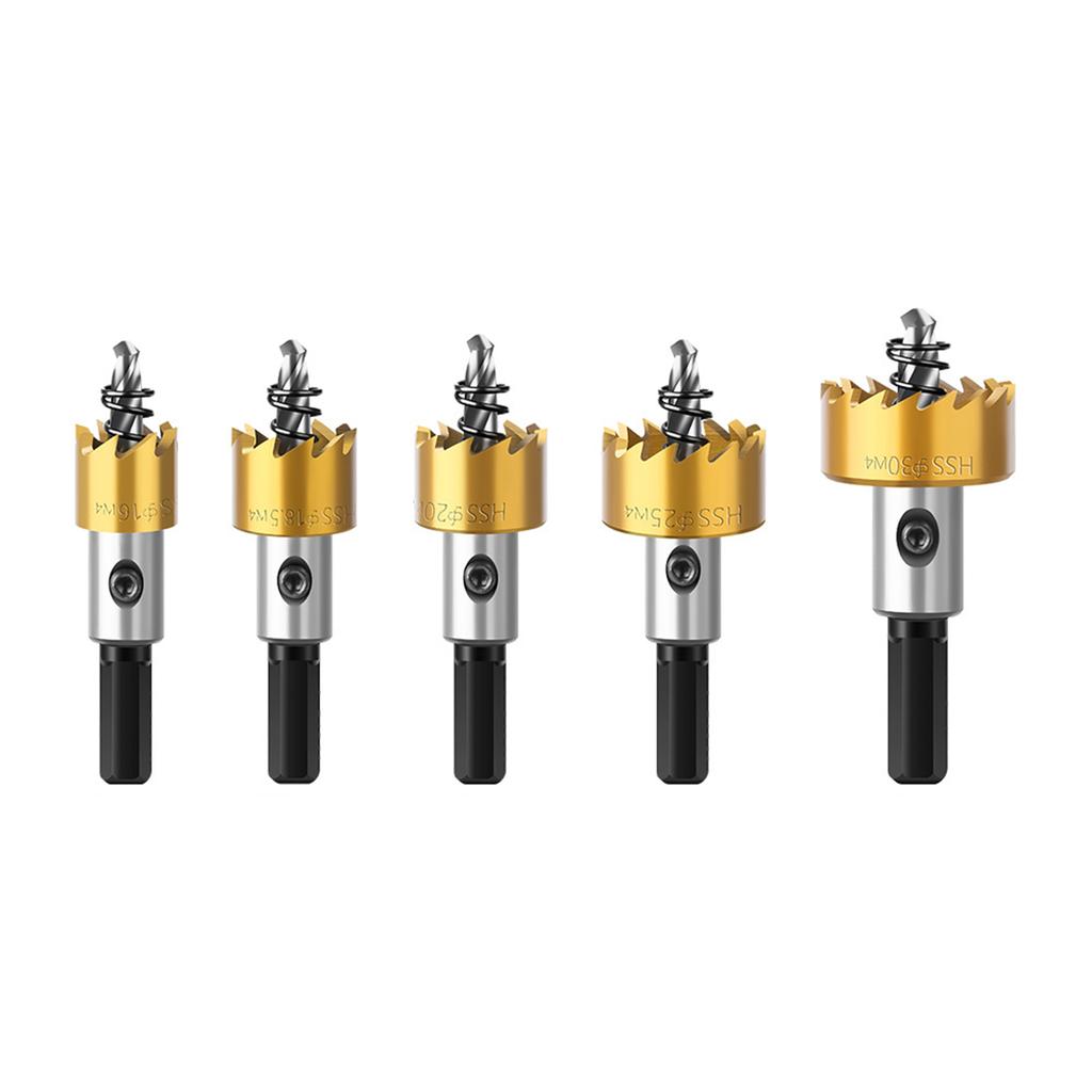 5 шт. твердосплавный наконечник, сверло из быстрорежущей стали, открывалка для отверстий, высокоскоростная стальная кольцевая пила, сверла из нержавеющей стали