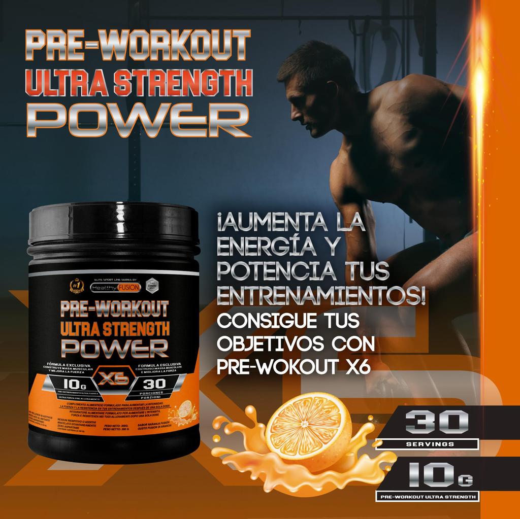 Healthy Fusion Pre WorkOut со вкусом апельсина