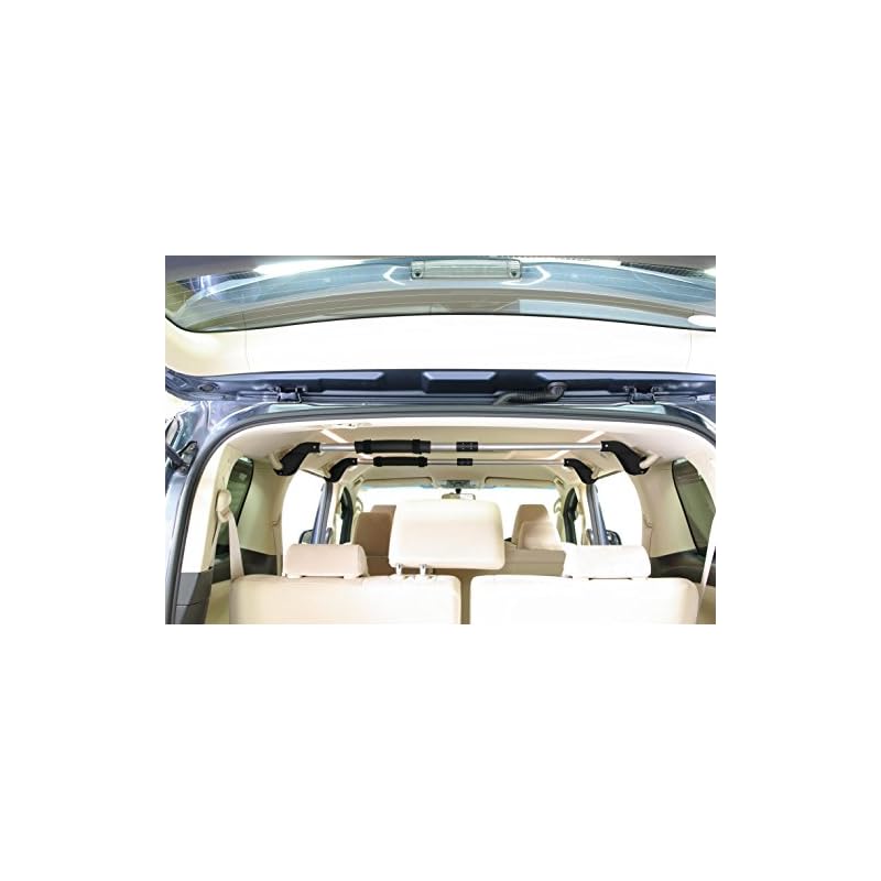 Terzo (by PIAA) In-Car Carrier Bar, 1pc, Smart Bar Basic Type, Black x Silver, Handgrip Mount Type, EA600HG