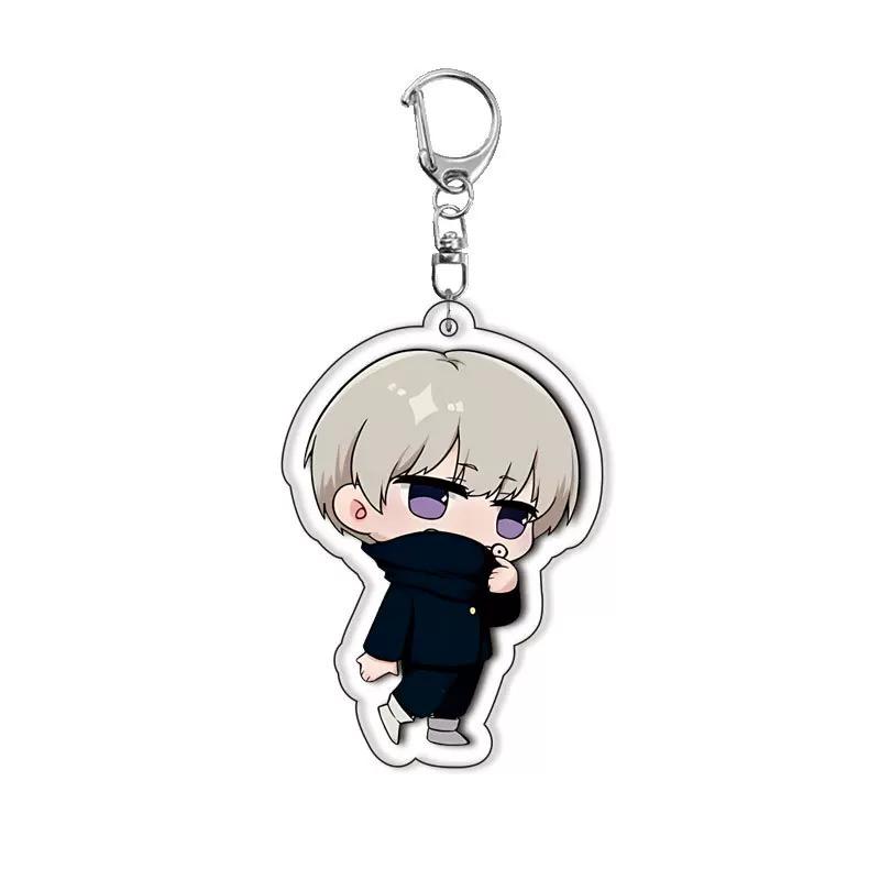 Cute Jujutsu Kaisen Yuji Megumi Acrylic Keychain, High-end Student Bag Pendant Gift