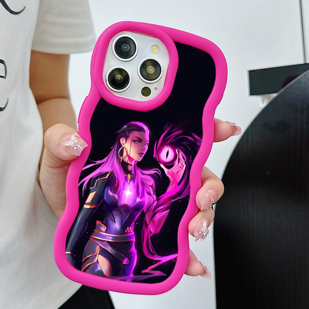 Valo Reyna Phone Case for iPhone 17 16 15 14 13 12 11 Air Pro Max Plus Red Soft TPU Wavy Edge Cover
