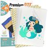 Пленка для DTF-переноса KASYU, 50 листов 8.5"*11" Бумага DTF с Smart Printing Pad для всех сублимационных и DTF-принтеров, Пленка DTF для сублимационного хака, Обновленная