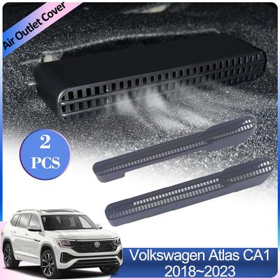 Крышка воздухозаборника автомобиля для Volkswagen VW Atlas Teramont CA1 R-Line 2018~2024 Под задним сиденьем кондиционера Вентиляционные аксессуары для интерьера