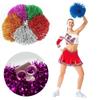 1Pc Metallic Cheerleader Cheer Cheerleading Dance Party Team Match Sports Pompoms Decorator Club Sport Supply Cheerleader