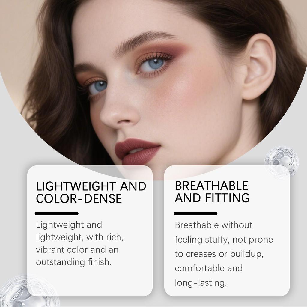 Zephoco Тени-карандаш для век Розовое золото/Карамель/Глубокий пурпурный/Персиково-розовый/Розовый/Нюдовый, Стойкие, Насыщенные цветом, Не размазываются, Водостойкий карандаш для век