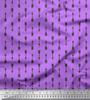 Purple Japan Crepe Satin Fabric Arrows Arrow Printed Fabric 1 Metre 42 Inch