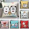 Милый чехол на подушку с мишкой J-Jokes, плюшевая ткань, мягкий, с двусторонним принтом, наволочка для диванной подушки, наволочки для декоративных подушек
