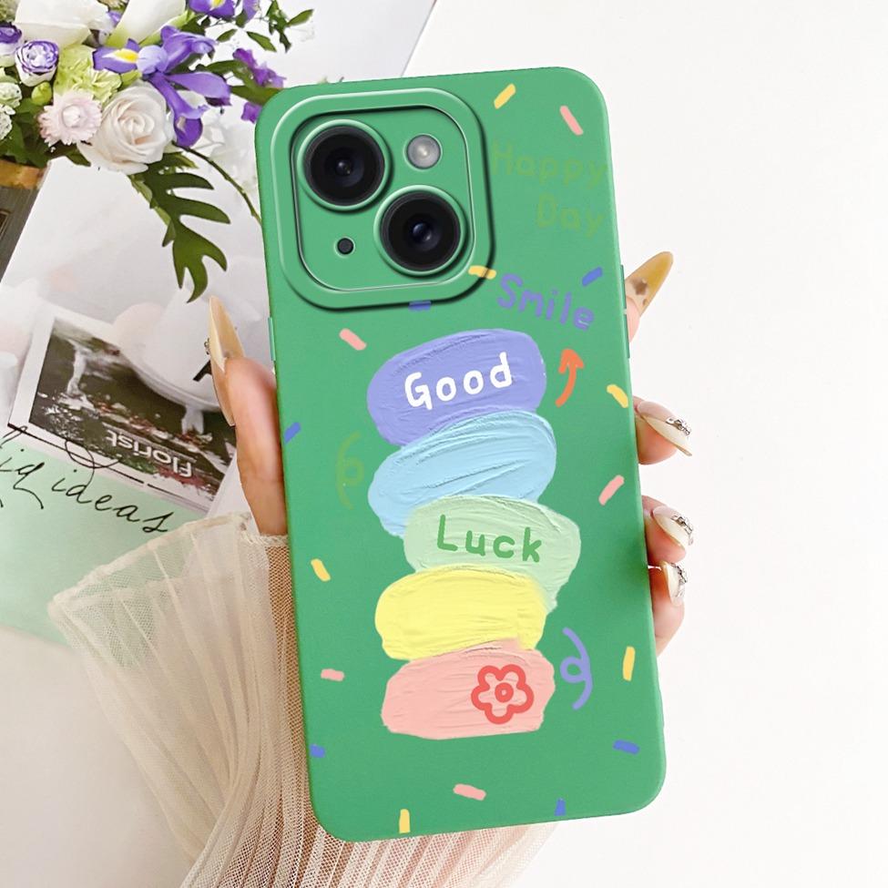 6.1'' Casing For iPhone 15 Case Fashion Cartoon Cute Funny Painted Silicone Phone Cover A3090 A2846 A3089 A3092