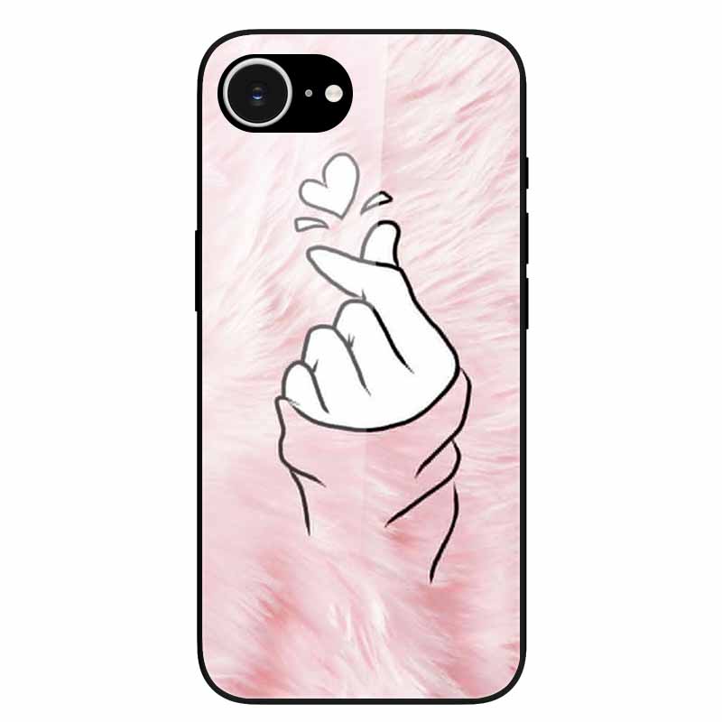Tempered Glass Phone Cases For iPhone 16e 2025 Case Silicon Bumper Hard PC Back Cover Shell for iPhone SE (2025) / for iPhone16e