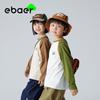 EBAER Унисекс Детская мягкая хлопковая футболка с рукавом реглан