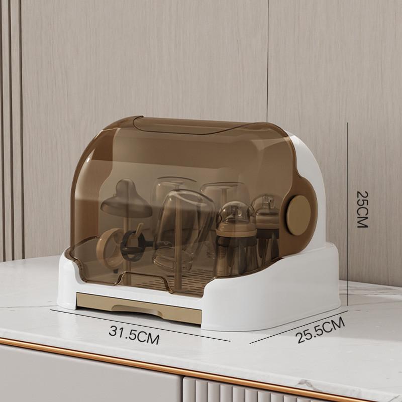 Baby Feeding Bottle Drain Rack Nipple Feeding Cup Holder with Cover Storage Drying Rack Bottle Cleaning And Drying Machine