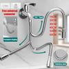 Stainless Steel Nozzle Aerator 360° Rotation Extension Hose Universal Faucet Extender Kitchen Sink