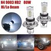 White H4 9003 HB2 Fog Driving Light LED Headlight 80W High/Low Beam Lamp Bulbs
