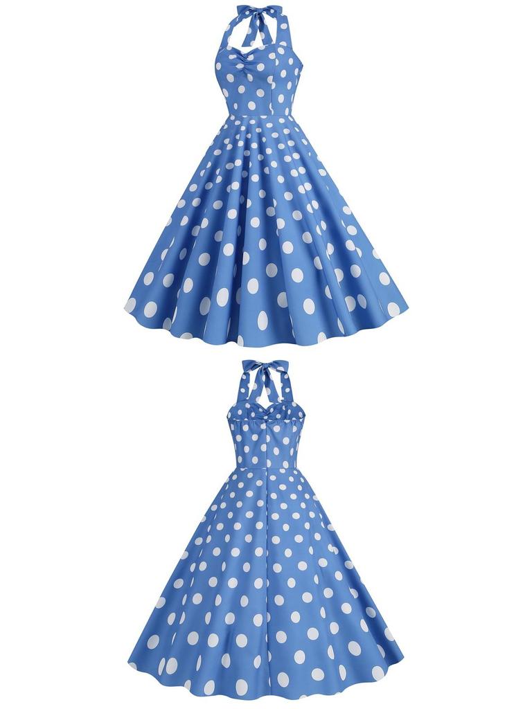 Retro 50s Hepburn-Style Waist-Cinching Slim Dress