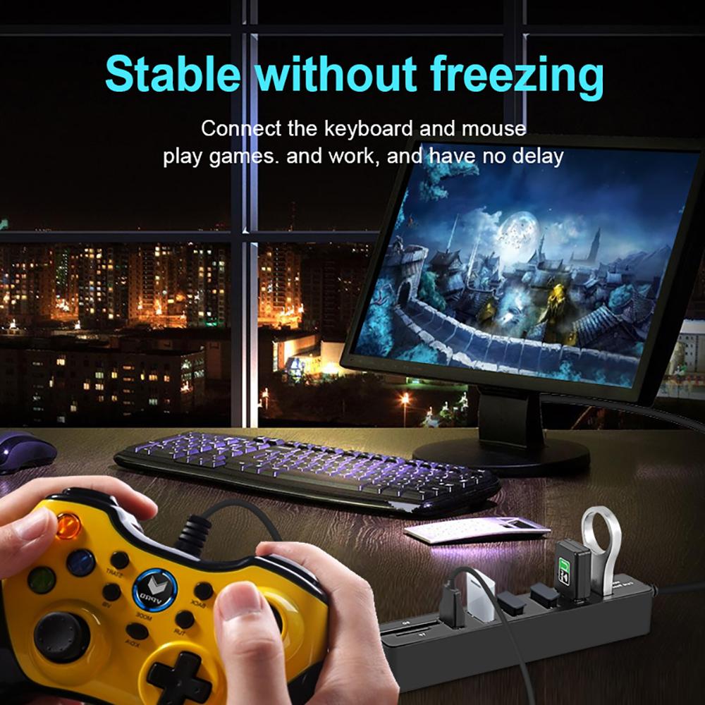 5/8-портовый USB-концентратор-расширитель-адаптер USB-концентратор 2.0 Многопортовый USB-разветвитель Док-станция SD/TF Card U Устройство чтения дисков Высокоскоростной OTG для ПК, планшета, ноутбука