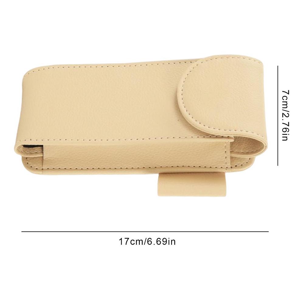 Автомобильный солнцезащитный козырек, держатель для солнцезащитных очков, кожаный магнит, футляр для очков, вешалка для очков, карточек, билетов, коробка для хранения, салон автомобиля