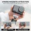 Магнитный адаптер-крепление Flymile для камеры DJI OSMO 360 II Металлическая быстросъемная база Вращающийся кронштейн 1/4" Отверстие Складной 2-зубый
