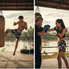 Multi Color Star Muay Thai Kickboxing Training Shorts Print Quick Dry Martial Art Boxer Unisex Men Women Kid Fighting Fitness Sport Gym Workout