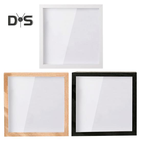 Теневая коробка для билетов с прорезями в деревянной рамке. Архивная коробка для путешествий и приключений. Квадратная печать на билете. Коробка для хранения фотографий с буквами. Украшение рабочего стола.