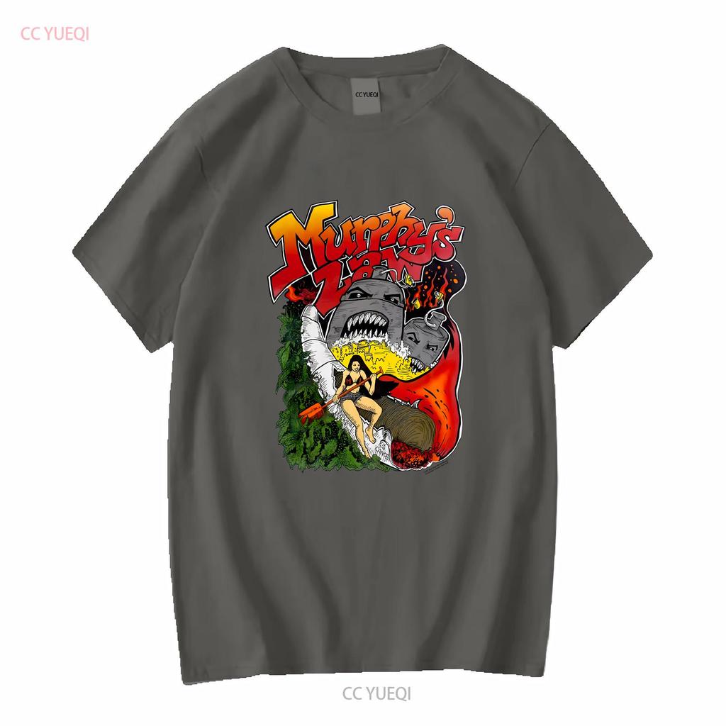 Футболка с принтом по Закону Мерфи, короткий рукав, белая, унисекс, мужская, женская, KTV8646, винтажная, стирка, топ для повседневной носки, мягкий, универсальный