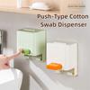 Free-standing Press Cotton Swab Box Dustproof Lid Cotton Swab Container  Cosmetic