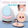 7PCS Fingertip Mini Puff Mini Concealer Pad Makeup Powder Puff Wet Dry Dual-use Mini Sponge With Box
