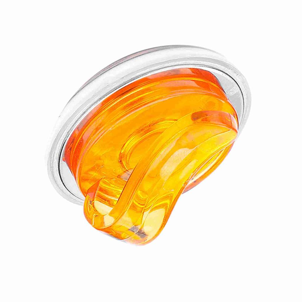 Прочный пластиковый зажим для шляпы для гольфа со съемным магнитным маркером для мяча оранжевый