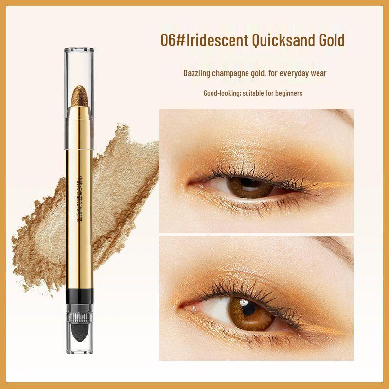 Dual-Headed Non-Smudging Eyeshadow & Highlighter Pen for Under-Eye Contouring - Ideal for Beginners and Students