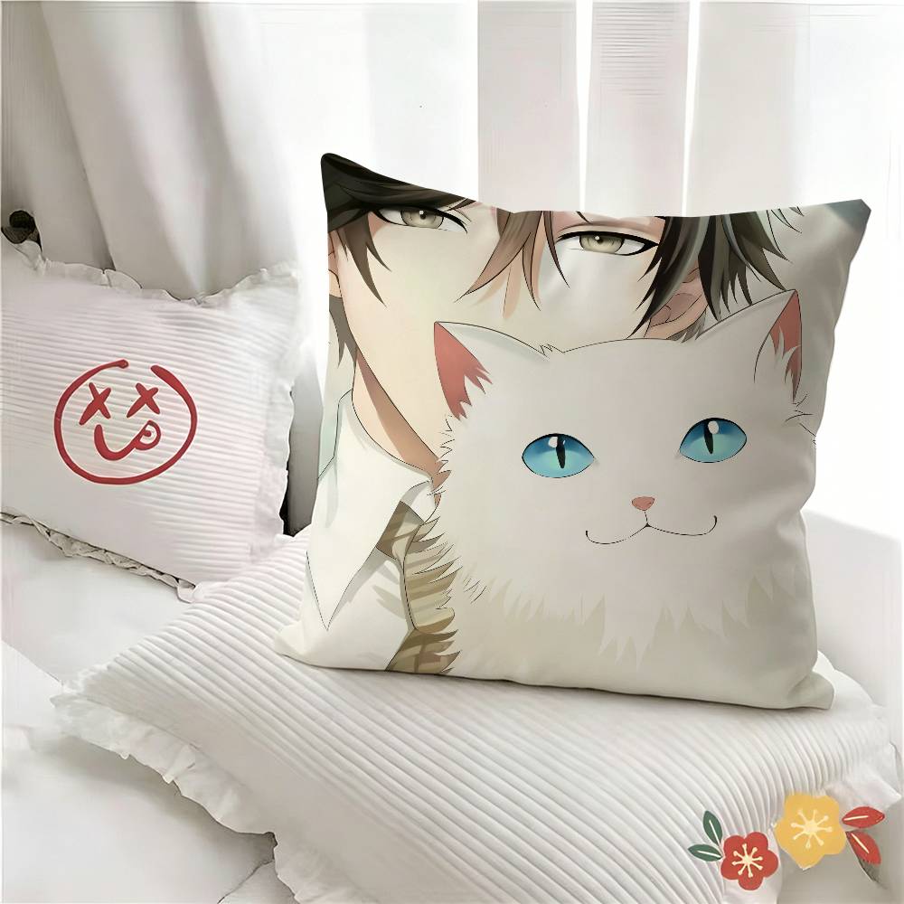 Чехол на подушку pc Mystic Messenger Джумин Хан Модный квадратный чехол на подушку Декор спальни, дивана, гостиной в стиле Ins Отдых