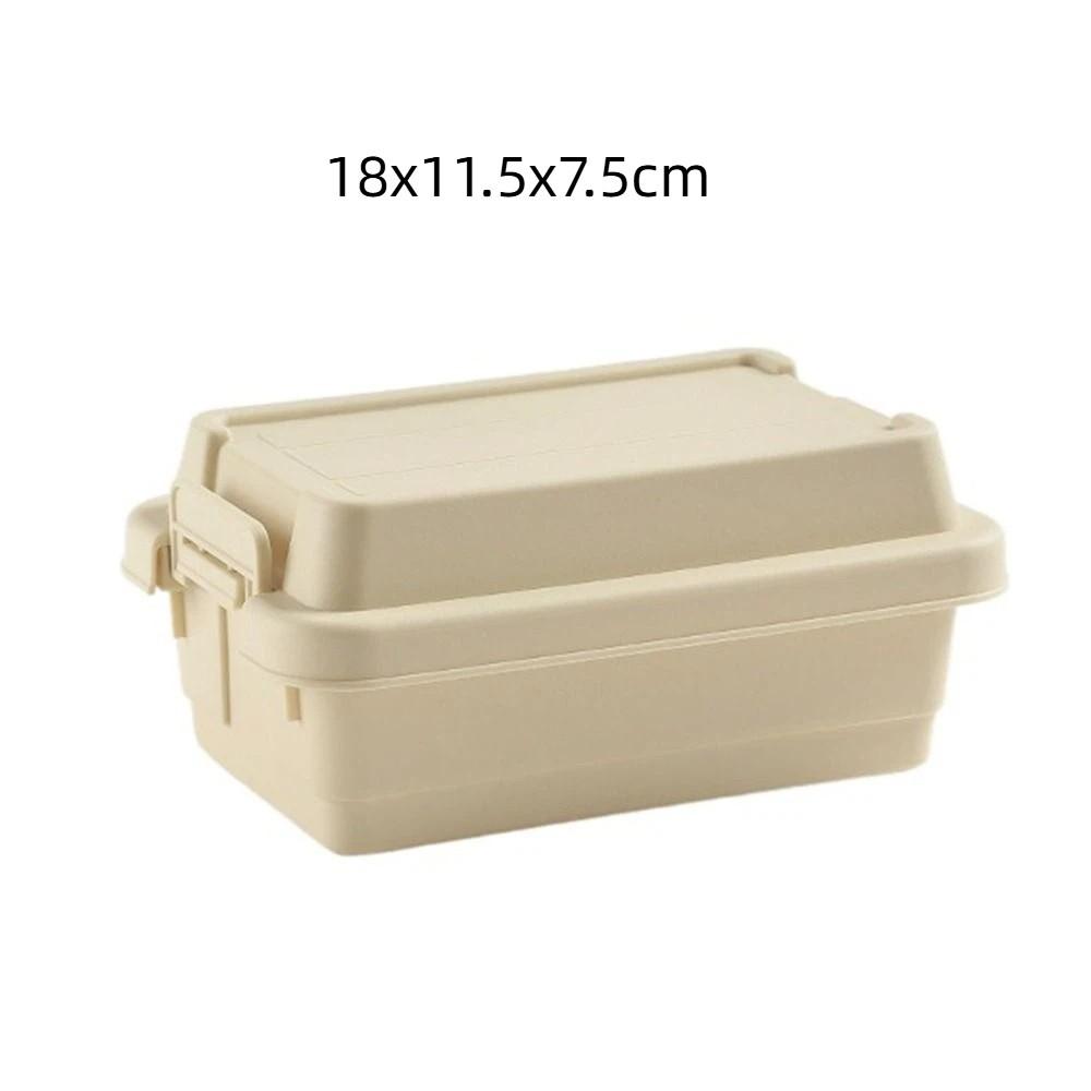 Durable Camping Storage Box Plastic BBQ Utensils Organizer Gift Mini Storage Box Travel
