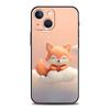 Чехол для телефона Cover для iPhone 17 Pro Max 16 15 14 13 12 11 Pro Max Plus 17AIR Ударопрочный Мягкий ТПУ Корпус Милый Животное Лиса Fundas Сумка