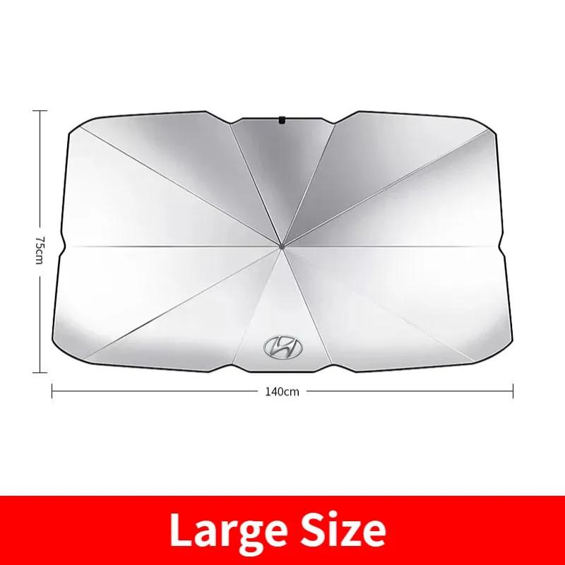 Car Sunshade Umbrella Front Windshield Sun Shade Protector for Hyundai Sonata IX35 I20 I30 Elantra Accent Genesis Tiburon Tucson ZZ34