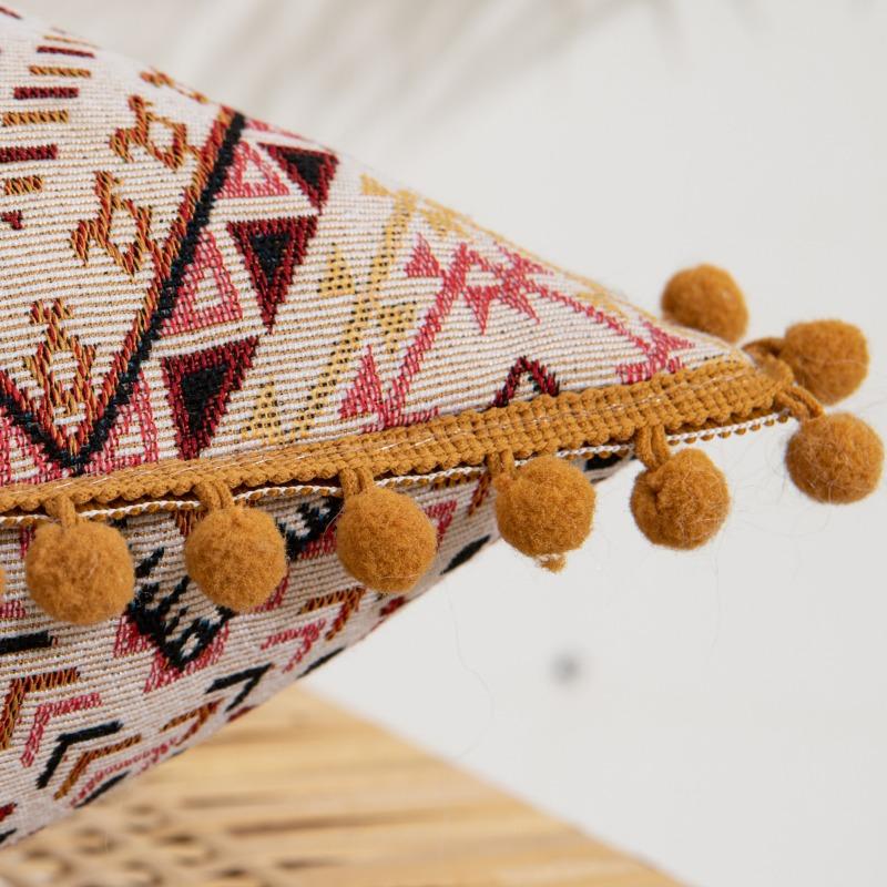 Moroccan Decorative Geometric Pattern Throw Pillow Case Waist Cushion Cover Vintage Home Decor