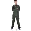 Boys Military Pilot Halloween Costume Retro Cosplay Airforce Uniform Children Flight Suits Army Jumpsuit