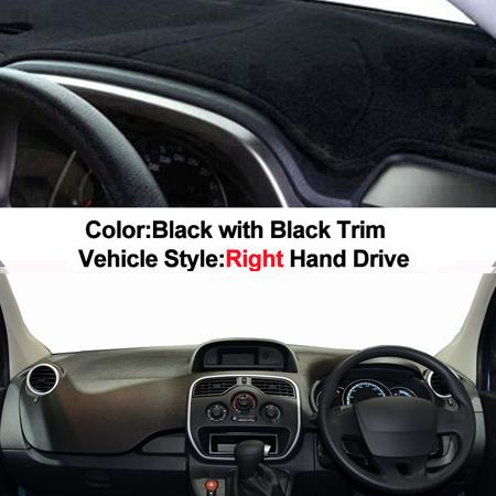 2 Layers Car Dashboard Cover Dash Mat Carpet For Renault kangoo 2010 - 2019 LHD RHD 2011 2012 2013 2014 2015 2016 2017 2018