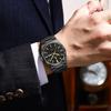 POEDAGAR Luxury Fashion Men's Wristwatch Waterproof Luminous Date Week Man Clock Stainless Steel Quartz Business Watches For Men