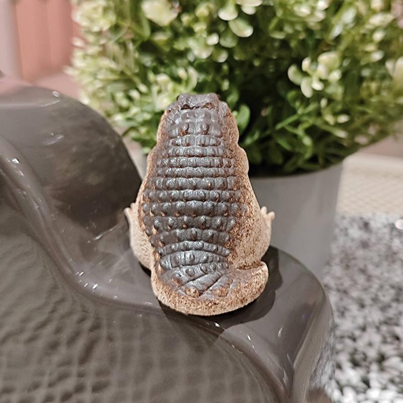 Boutique Sand Tea Petting Little Crocodile Tea Pet Ornaments Handmade Tea Ceremony Tea Play Teatable Gift Collection