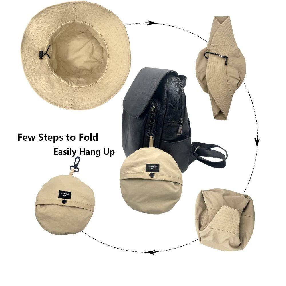 UV Protection Foldable Bucket Hat Portable Fisherman Cap UPF 50+ Outdoor Sun Hat Fishing