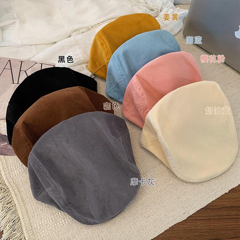 Японские новые простые нишевые береты синего цвета Casp для женщин, летние тонкие универсальные шляпы Show Face, маленькие ретро-литературные шляпы Forward