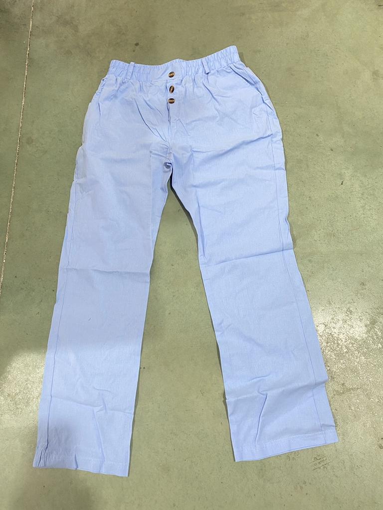 Мужские повседневные свободные и удобные повседневные брюки, хлопковые льняные брюки с пуговицами