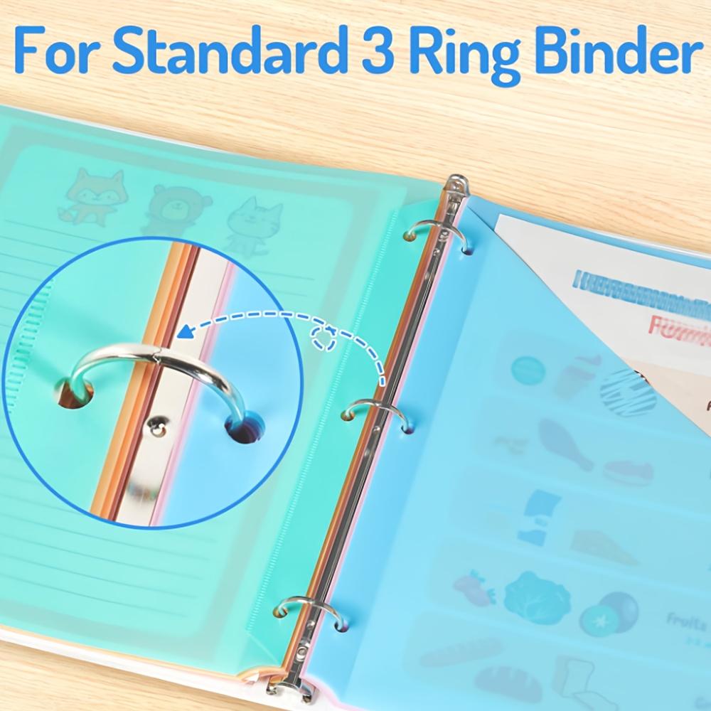 8 Разделителей с одним/двумя карманами 8 Вкладок Разделители для папки Цветные Разделители для папки с карманами для легкого для школы