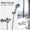 Bathroom Thermostatic Mix Faucet Tap Bath Shower Faucets Water Control Valve Wall Mounted Ceramic 2 Handle Mixer