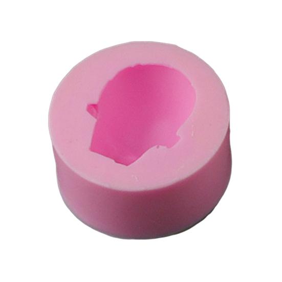 Yousheng силиконовая форма для лица куклы для изготовления шоколадных конфет 3D форма для головы ребенка легко снимаемая чистая форма для сиропа помадка шоколадная моделирующая паста