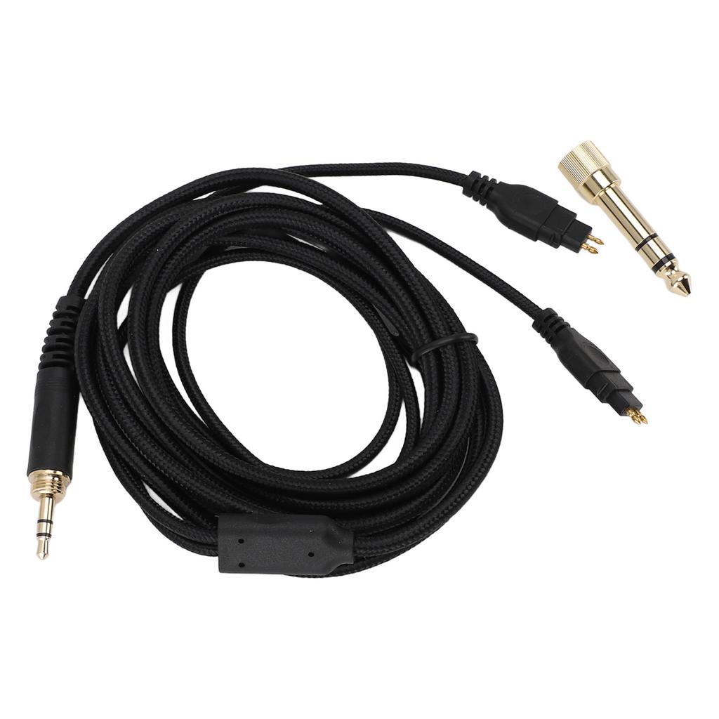 3.5mm Headphone Cable 6.56FT PVC Headphone Replacement Cable with 6.35mm To 3.5mm Adapter for HD580 