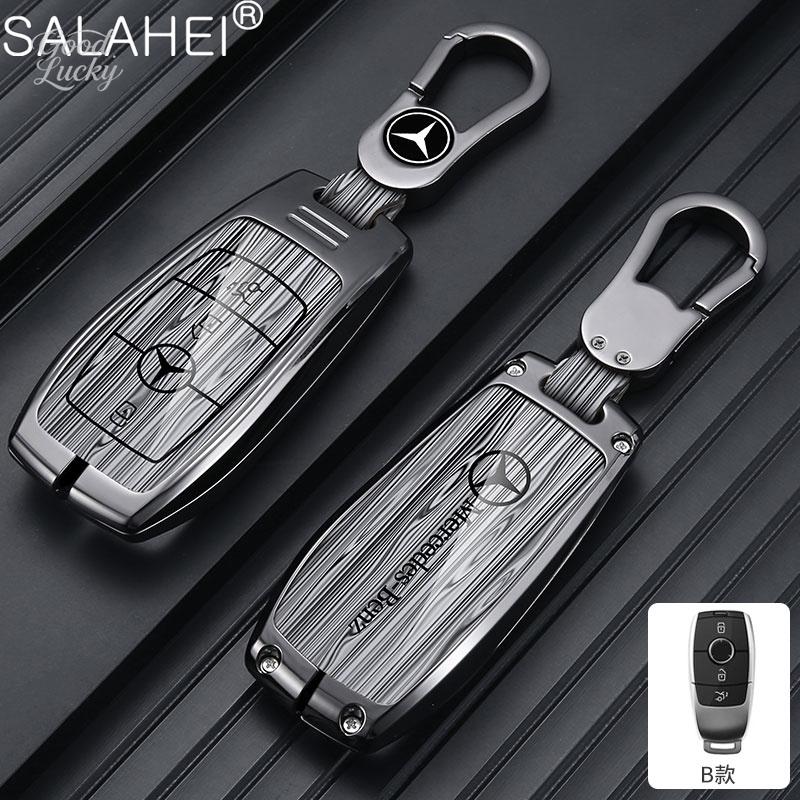 YDC4   Alloy Car LOGO Remote Key Cover Case be suitable For Mercedes Benz C S Class W206 W223 S350 C200 C260 C300 S350 S400 S450 S500 