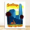 Pop Art Canvas Paintings Vintage Wall Kraft Posters Coated Wall Stickers Home Decorative Gift Travel To Chile San Diego Alpaca